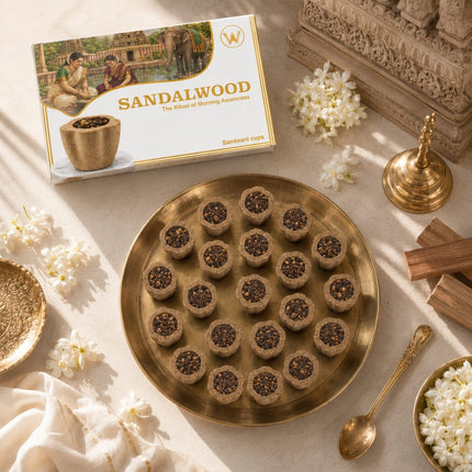Premium Sandal Sambrani Cups – (21 Cups)