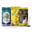 Daily Puja Agarbatti Combo Pack of 3 | Mysore Sandal, Hawaiian Pineapple & Kesar Kasturi Incense Sticks