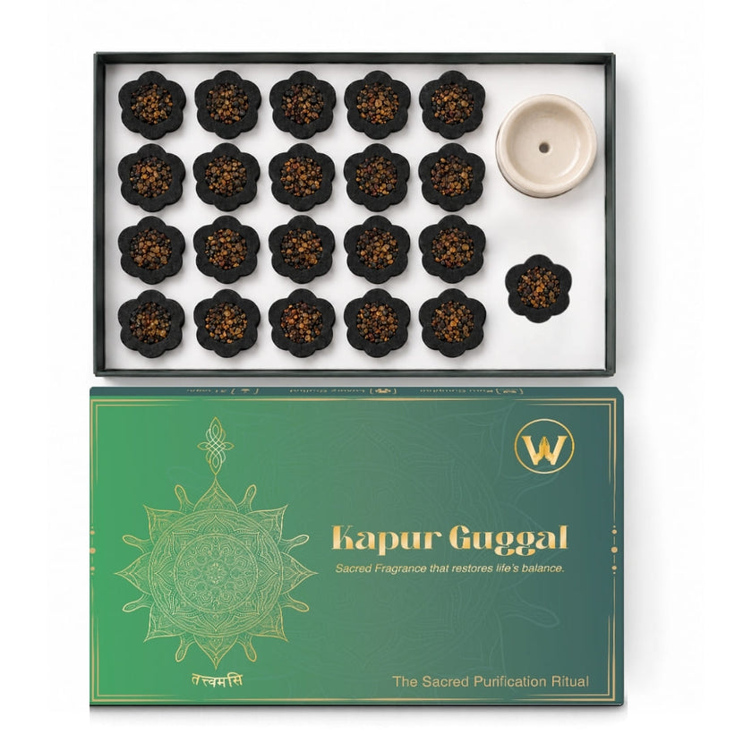 Premium Kapur Guggal Sambrani Cups – Guggal & Camphor Fragrance (21 Cups)