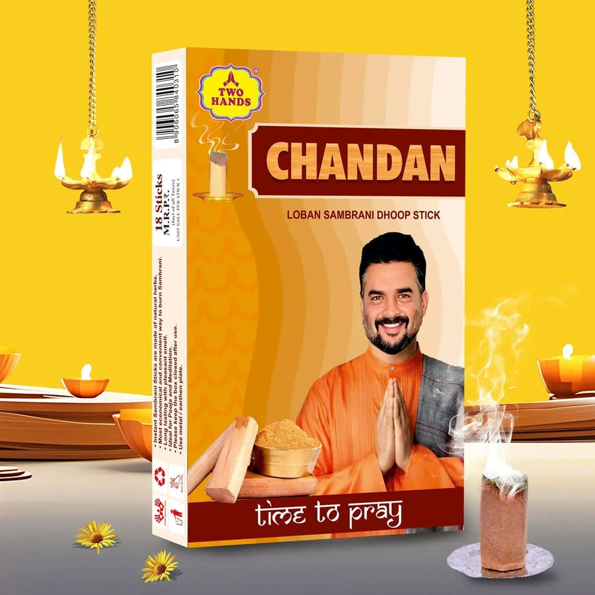 Chandan Loban Sambrani Dhoop Sticks - TwoHands