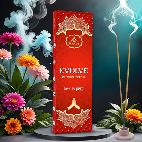 Evolve Premium Musk Incense Sticks - Natural Charcoal-Free Agarbatti for Meditation and Pooja