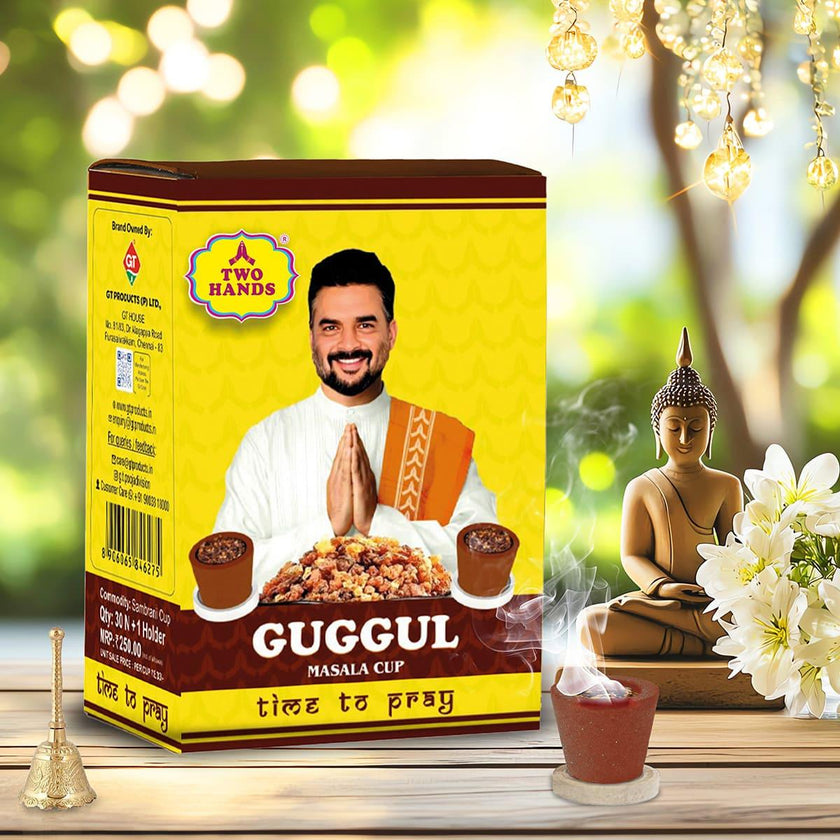 TwoHands Guggul Masala Filled Sambrani Cups / Dhoop Cup - TwoHands