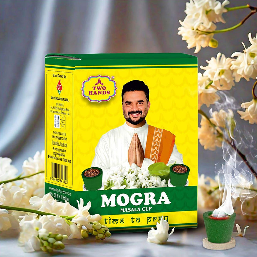TwoHands Mogra Masala Filled Sambrani Cups / Dhoop Cup - TwoHands