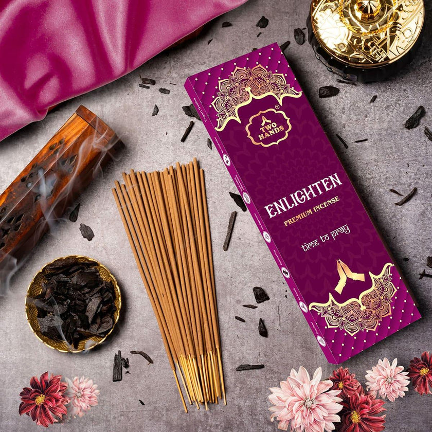 Natural Mystic Woody Agarwood Incense Sticks - Long Lasting Charcoal-Free Agarbatti