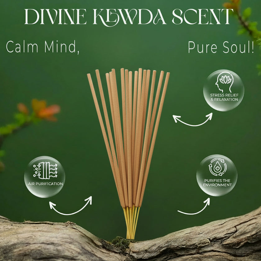 Royal Zipper Kewda Fragrance Agarbatti - TwoHands