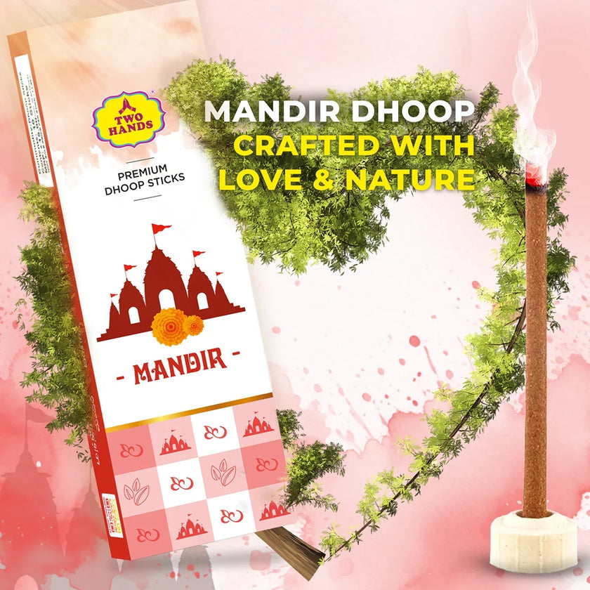 Premium Bambooless Assorted Dhoop Sticks 12 in 1 pack( 120 Sticks ) - TwoHands
