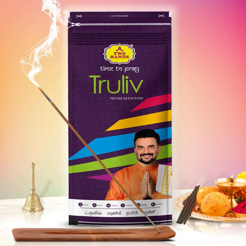 Truliv Zipper Natural Aromatic Fragrance Incense Sticks / Agarbatti - TwoHands