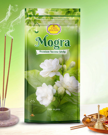 Mogra Zipper Natural Fragrance Agarbatti - TwoHands