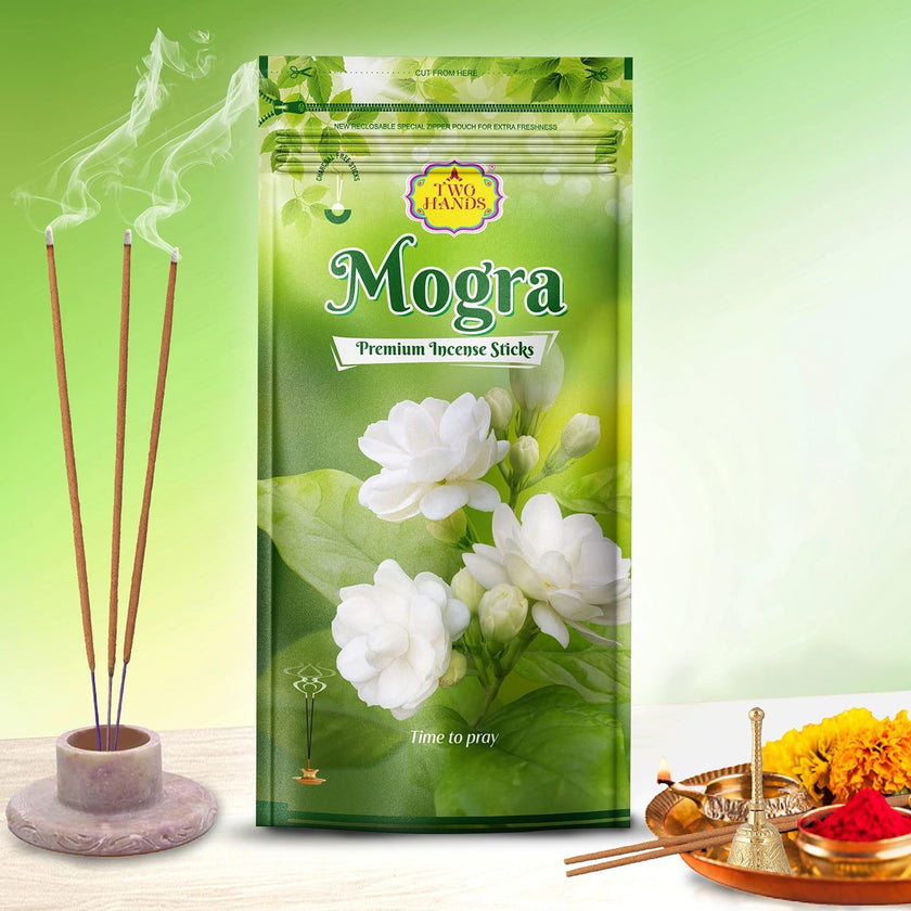 Mogra Zipper Natural Fragrance Agarbatti - TwoHands