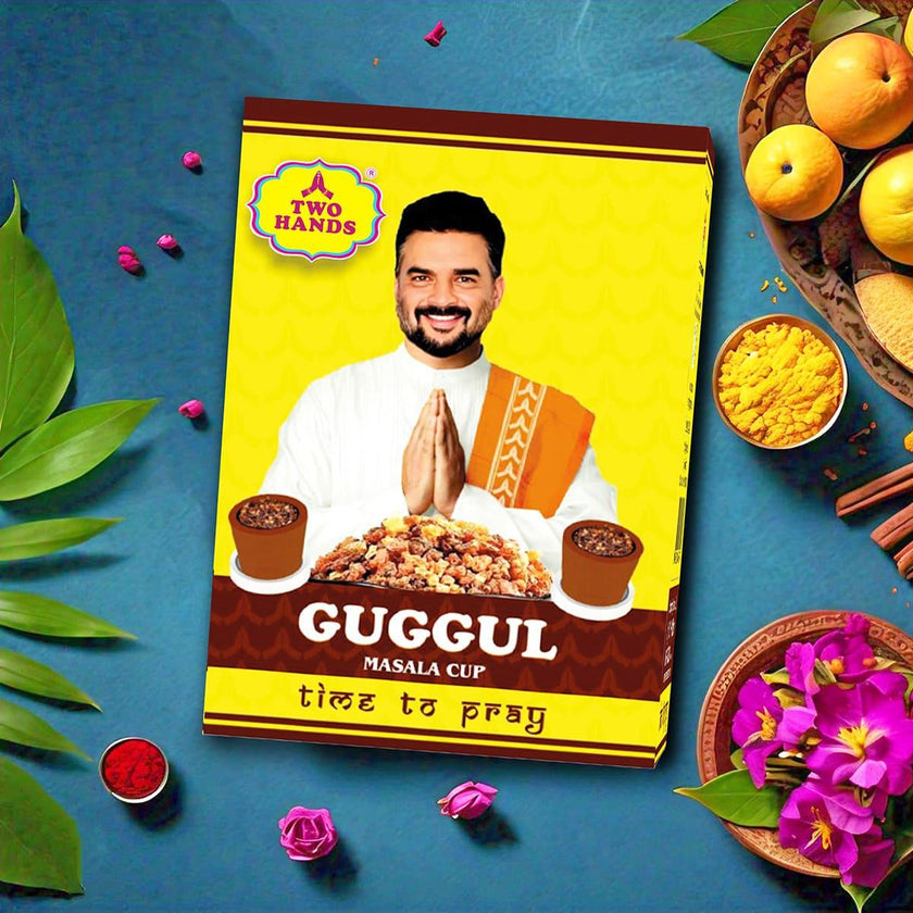 TwoHands Guggul Masala Filled Sambrani Cups / Dhoop Cup - TwoHands