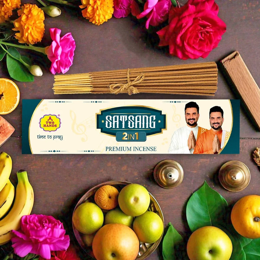 SATSANG (2 in 1) Eco Premium Aromatic Fragrance Incense Sticks