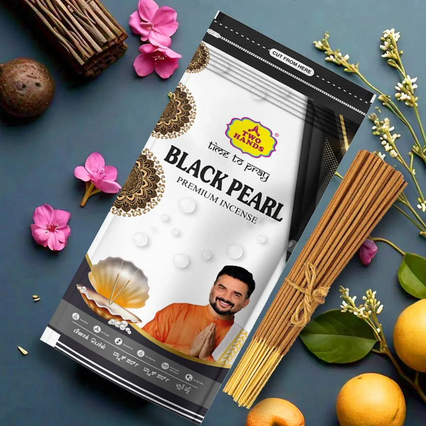 Black Pearl Zipper Premium Incense Sticks - TwoHands