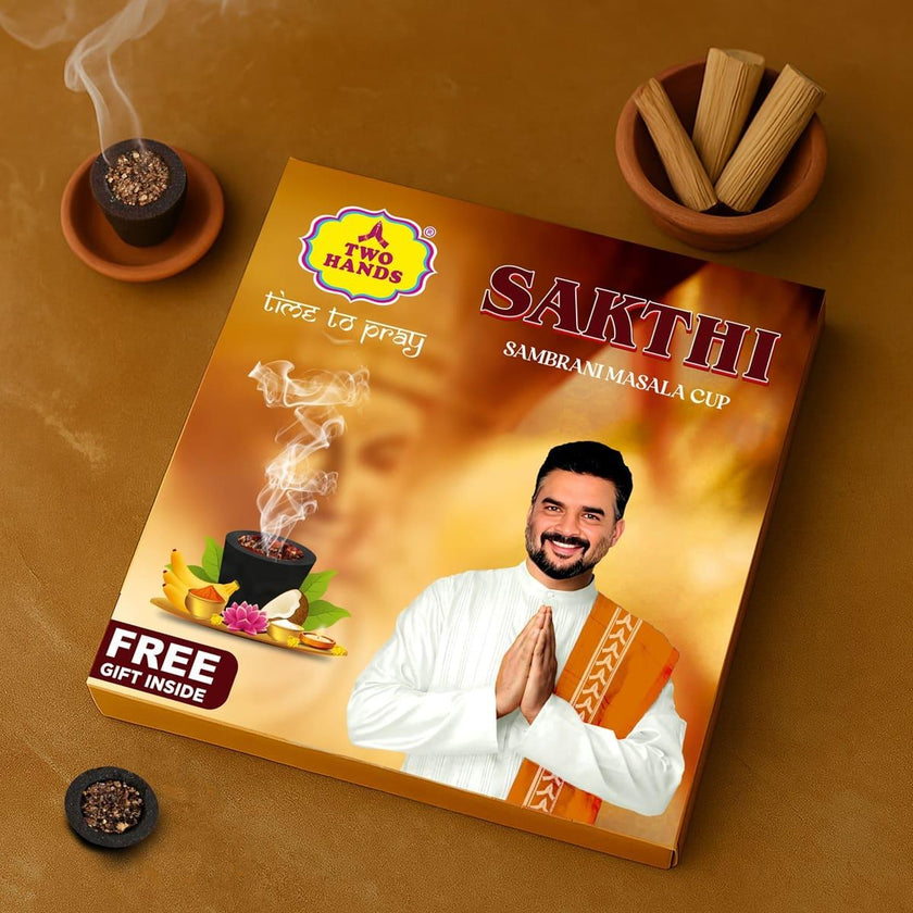 TwoHands Sakthi Sambrani Masala Cups / Dhoop Cup