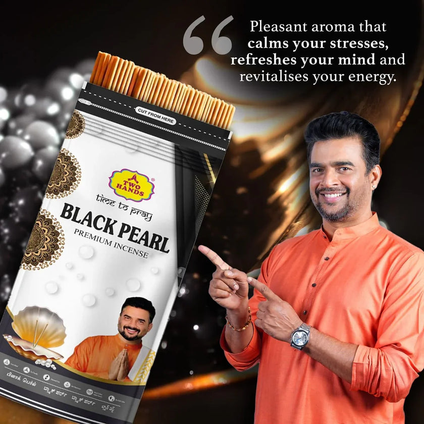 Black Pearl Zipper Premium Incense Sticks - TwoHands