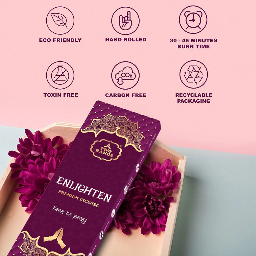 Enlighten Premium Incense Sticks Gift Box - Mystic Woody Agarbatti Packaging