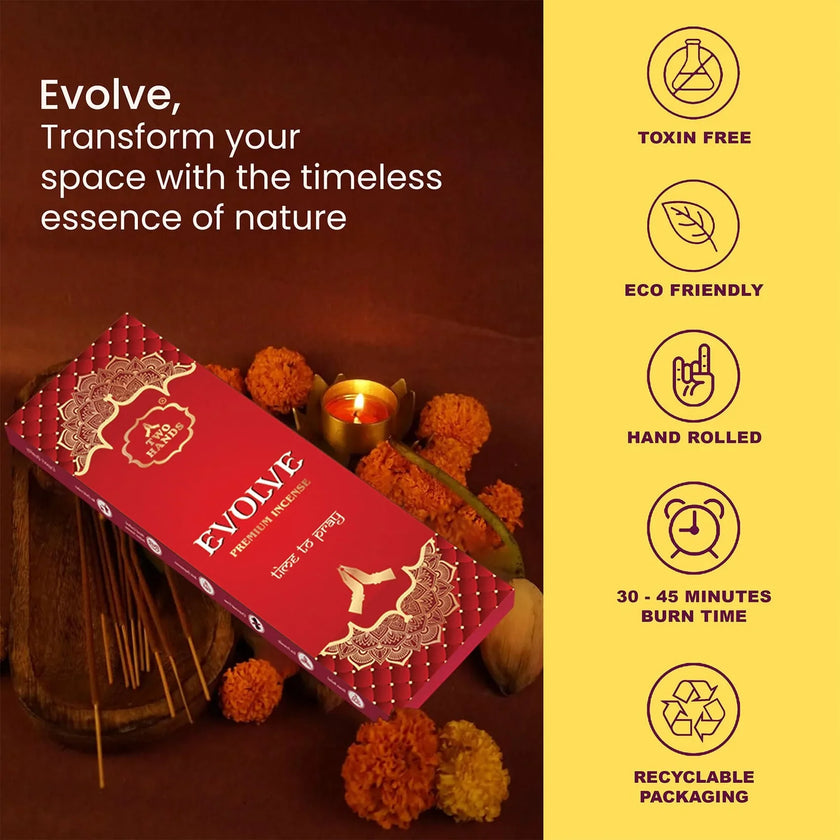 Luxury Musk Incense Burning - Premium Natural Agarbatti Fragrant Smoke Effect