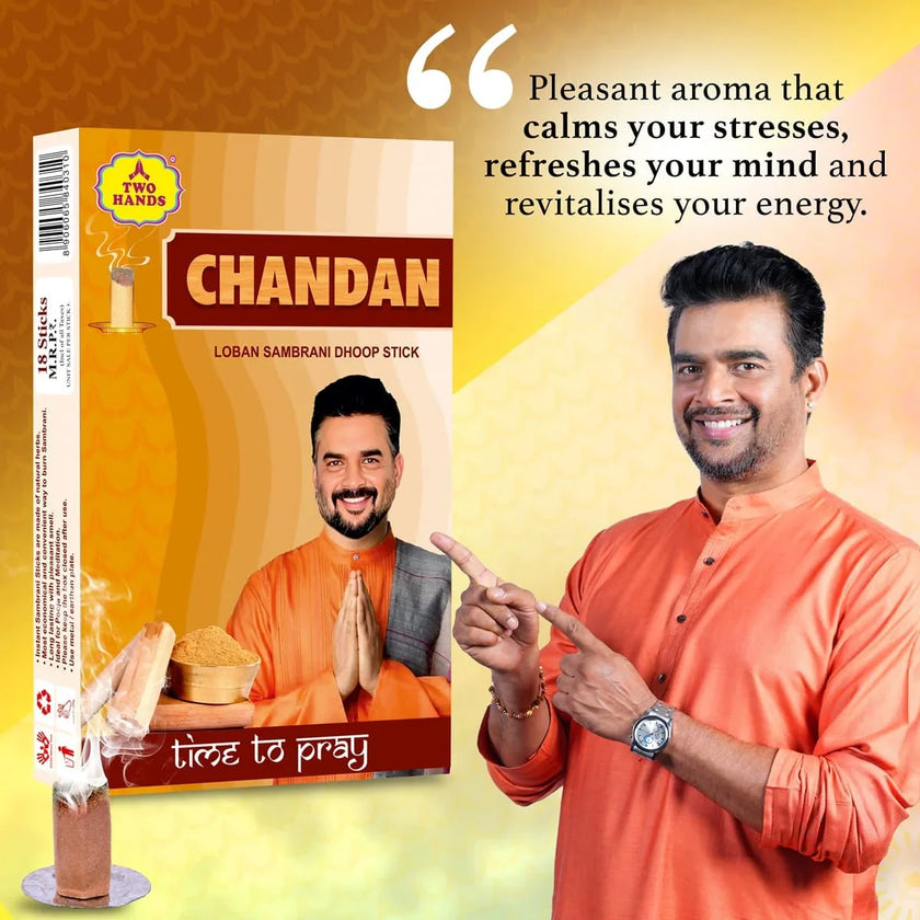 Chandan Loban Sambrani Dhoop Sticks - TwoHands