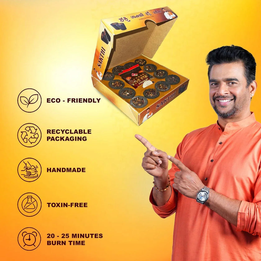 Sakthi Sambrani Masala Cups / Dhoop Cup - TwoHands