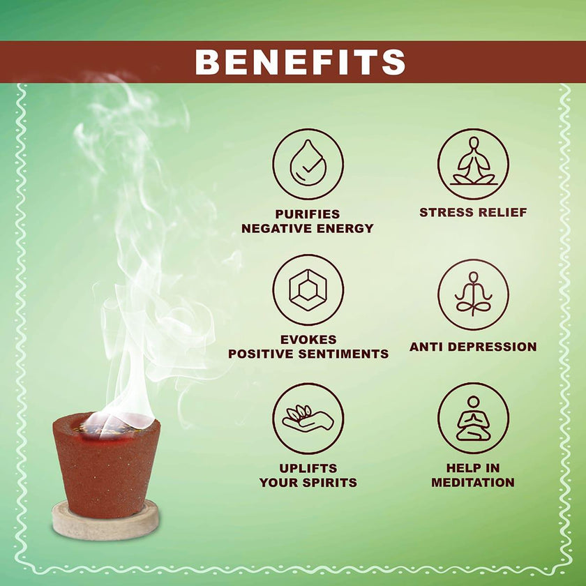 TwoHands Guggul Masala Filled Sambrani Cups / Dhoop Cup - TwoHands