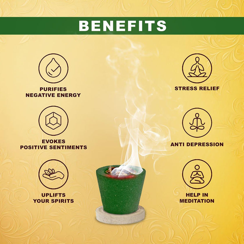 TwoHands Mogra Masala Filled Sambrani Cups / Dhoop Cup - TwoHands