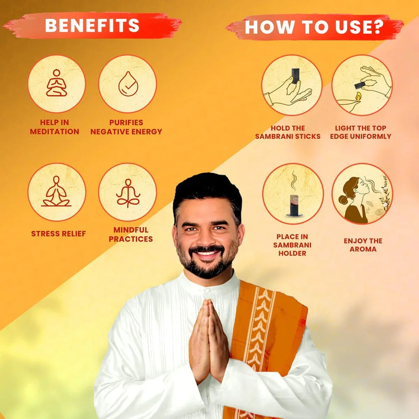 Chandan Loban Sambrani Dhoop Sticks - TwoHands