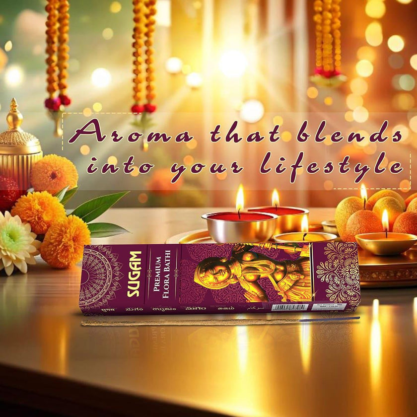TwoHands Sugam ECO Flora Masala Incense - Natural Premium Agarbatti