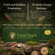 Forest Touch Premium Incense Sticks Gift Box - Natural Masala Agarbatti Packaging