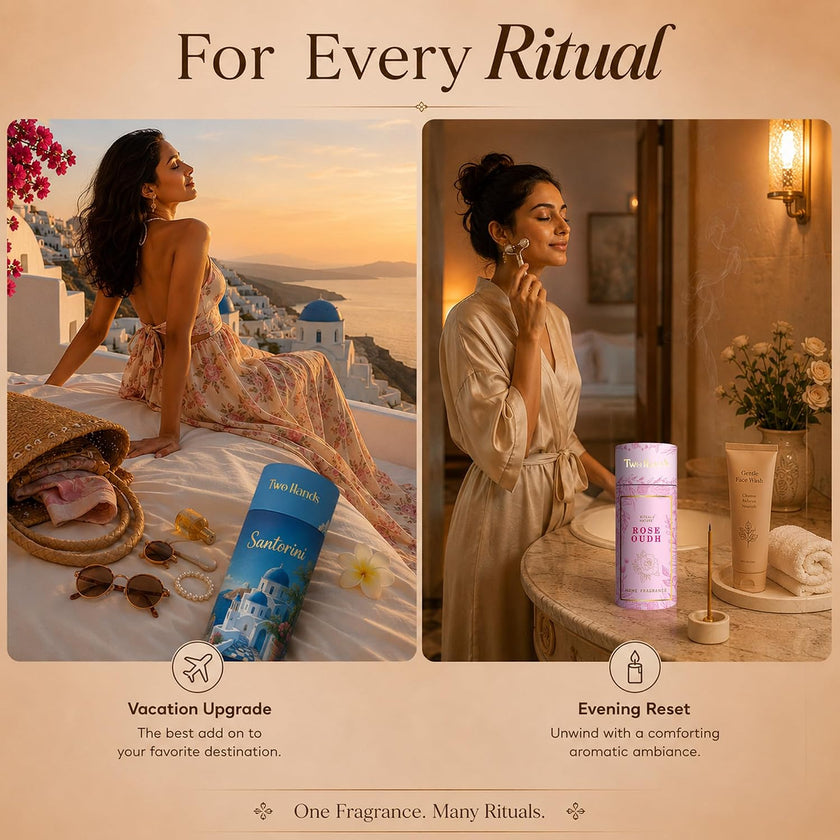 Premium Dhoop Sticks | Rose Oudh & Santorini (60 Sticks)