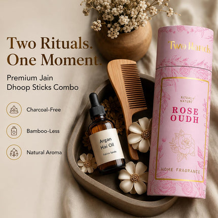 Premium Dhoop Sticks | Rose Oudh & Santorini (60 Sticks)