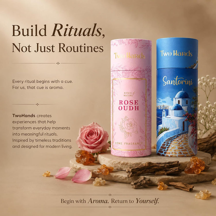 Premium Dhoop Sticks | Rose Oudh & Santorini (60 Sticks)