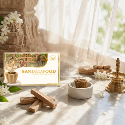 Premium Sandal Sambrani Cups – (21 Cups)