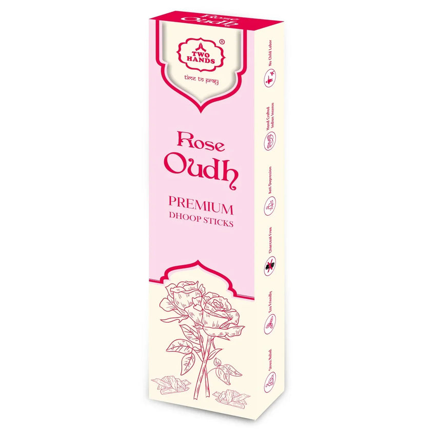 Eco-friendly Rose Oudh bambooless incense for aromatherapy and gifting