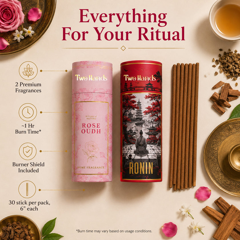 Premium Dhoop Sticks | Rose Oudh & Ronin (60 Sticks)