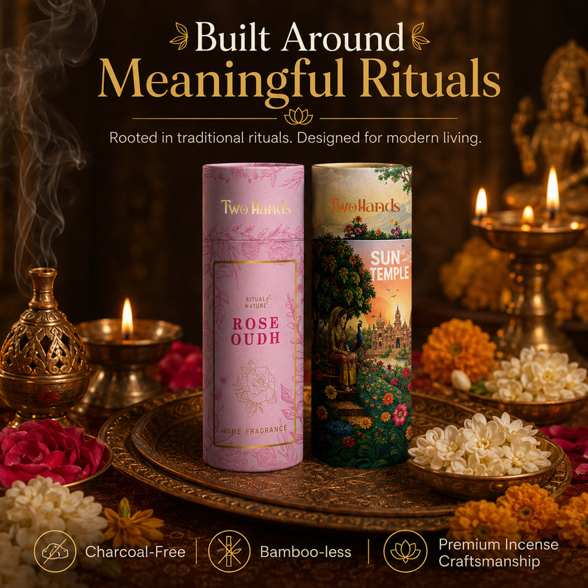 Premium Dhoop Sticks | Rose Oudh & Sun Temple (60 Sticks)