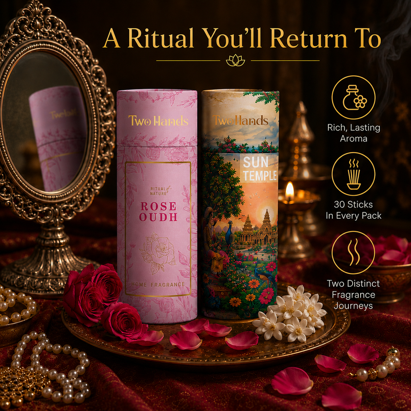 Premium Dhoop Sticks | Rose Oudh & Sun Temple (60 Sticks)