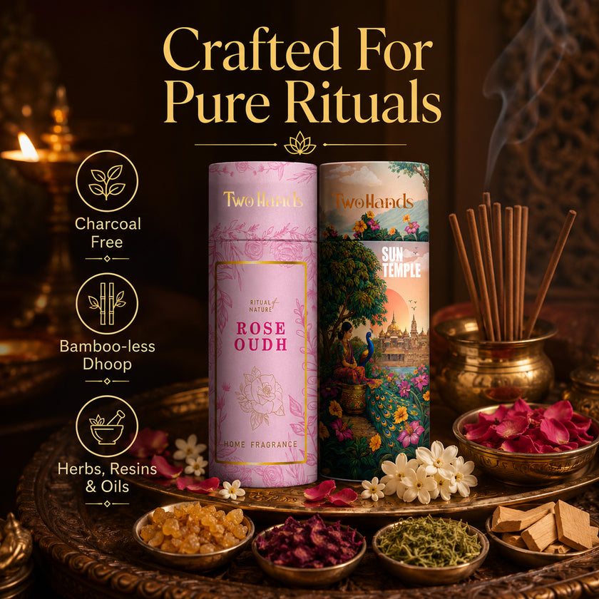 Premium Dhoop Sticks | Rose Oudh & Sun Temple (60 Sticks)