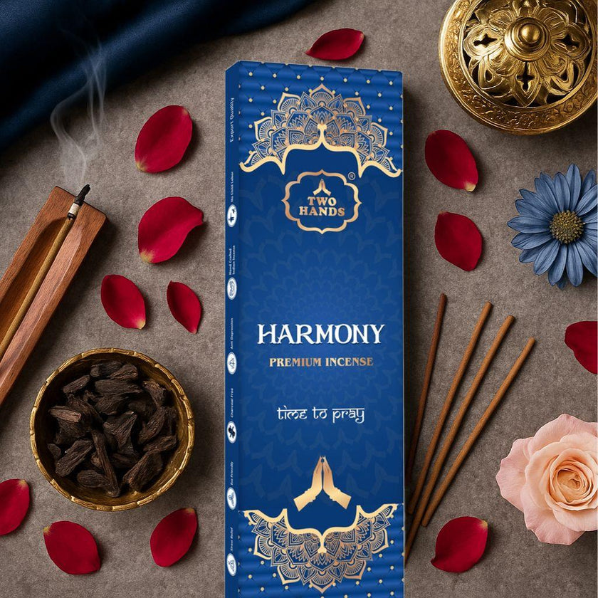 Natural Rose Oudh Agarwood Incense Sticks - Long Lasting Sacred Fragrance