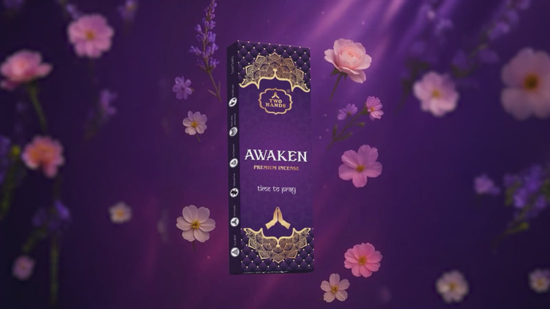 TwoHands Awaken Floral Incense - Premium Charcoal-Free Agarbatti Pack Close-up