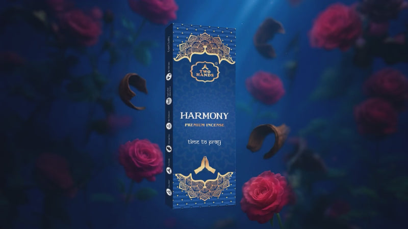 TwoHands Harmony Rose Oudh Incense - Premium Agarbatti Pack Close-up