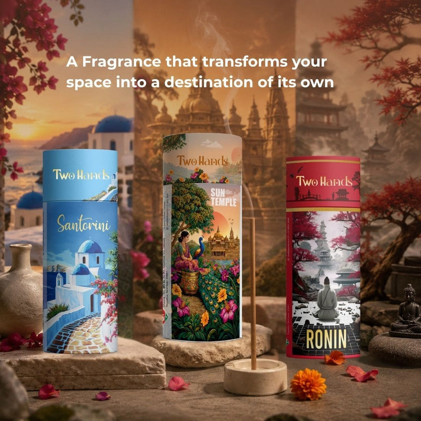 Traveller's Collection Dhoop Sticks Combo | Ronin, Santorini, Sun Temple